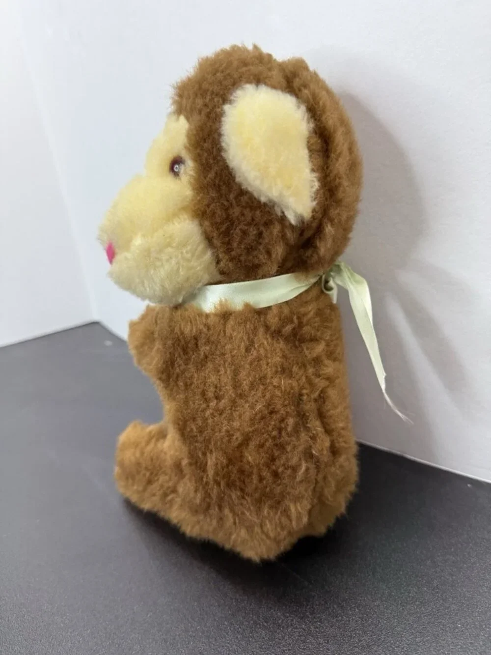 Vintage Artisan Brown Monkey Plush 10” Sitting Handmade Hugger Stuffed Animal